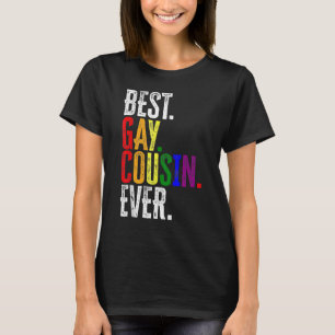 Camiseta Melhor Primo Gay Ever Rainbow Lgbt Pride