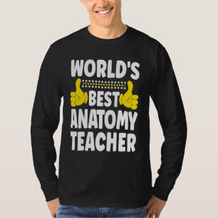 Camiseta Melhor Professor de Anatomia do Mundo Título do