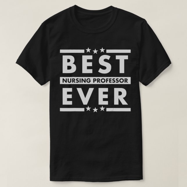 Camiseta Melhor PROFESSOR DE ENFERMEIROS... presente para a (Frente do Design)