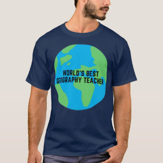 Camiseta Melhor Professor de Geografia do Mundo