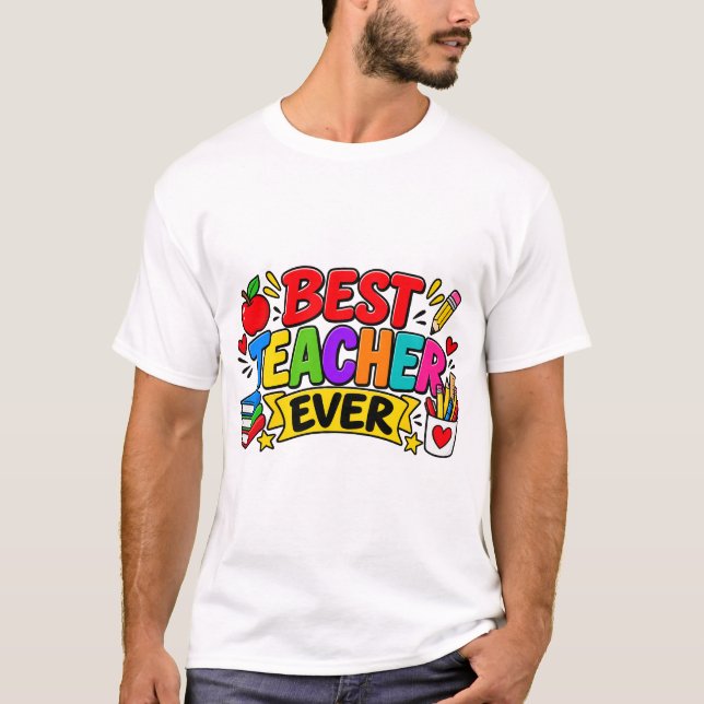 Camiseta Melhor Professor de Todos os Tempos (Frente)