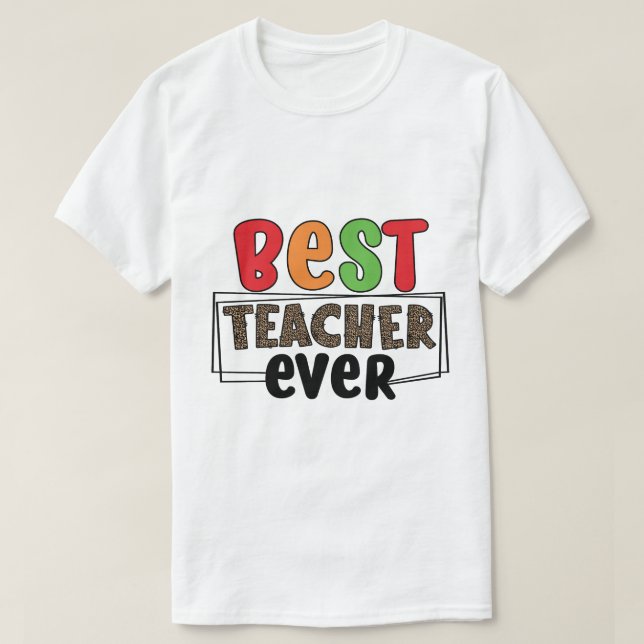 Camiseta Melhor Professor de Todos os Tempos (Frente do Design)
