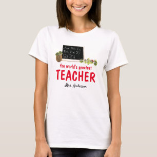Camiseta Melhor professor engraçado jamais personalizado t-
