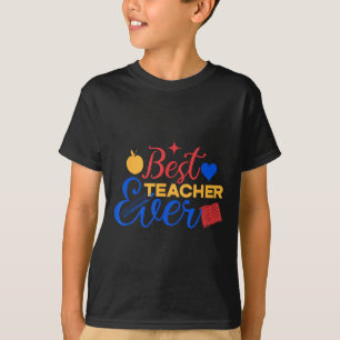 Camiseta Melhor Professora Alguma Vez Cortês De Volta À Esc