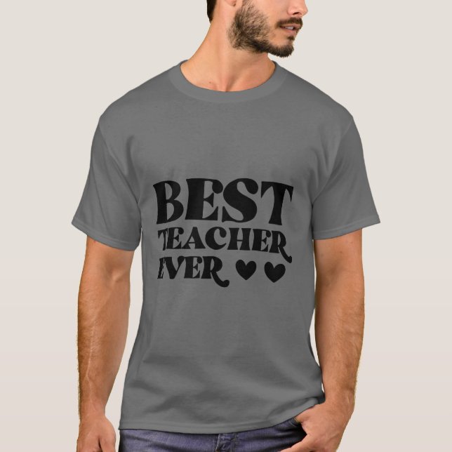 Camiseta Melhor Professora assistente de T-Shirt (Frente)