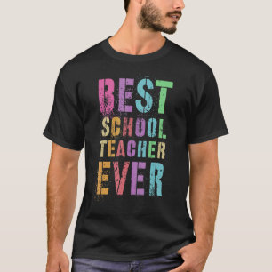 Camiseta Melhor Professora Da Escola Alguma Vez Obrigado Ol