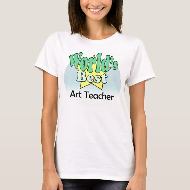 Camiseta Melhor Professora de Arte do Mundo (Frente)