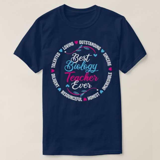 Camiseta Melhor Professora De Biologia De Sempre (Frente do Design)
