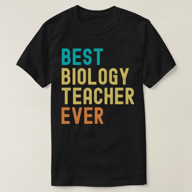 Camiseta Melhor Professora De Biologia Ever 1 (Frente do Design)