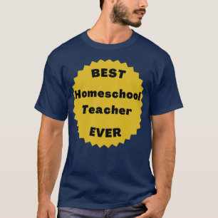 Camiseta Melhor Professora de Escolas Domésticas de Volta a