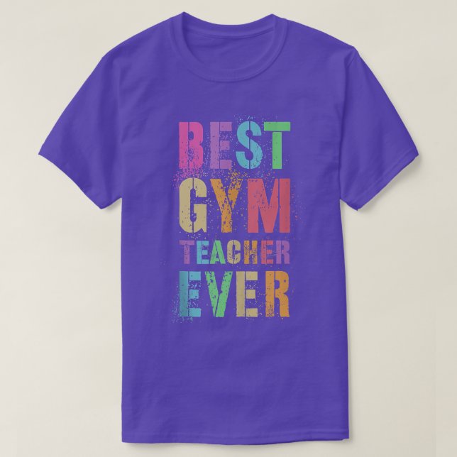 Camiseta Melhor Professora De Ginástica Engraçado (Frente do Design)