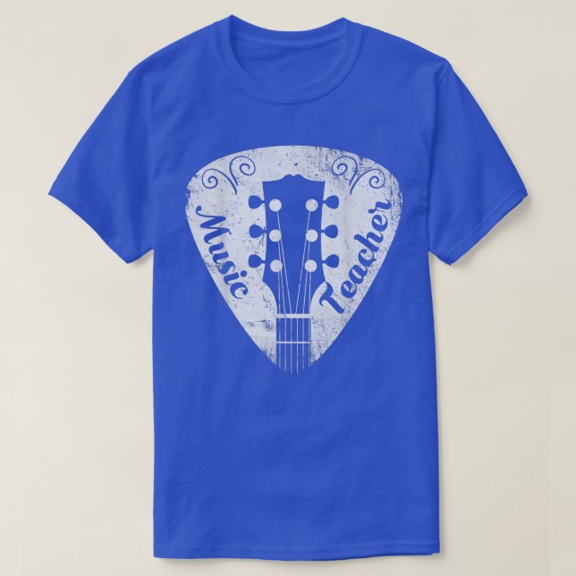 Camiseta Melhor Professora De Guitarra Ideia Dotada Para Jo (Frente do Design)