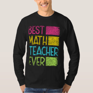 Camiseta Melhor Professora de Matemática Alguma Vez Homens
