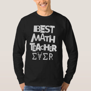 Camiseta Melhor Professora De Matemática Já Presente