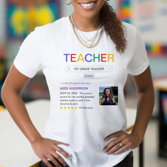 Camiseta Melhor Professora De Pesquisa De Site Nunca (Website Search Result Best Teacher Ever T-Shirt
)