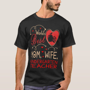Camiseta Melhor Professora do Jardim de Infância da Mãe