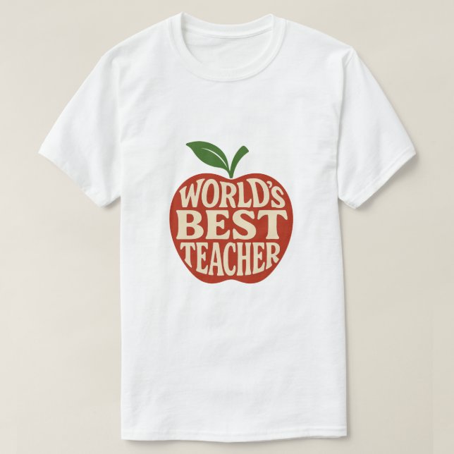 Camiseta Melhor Professora do Mundo (Frente do Design)