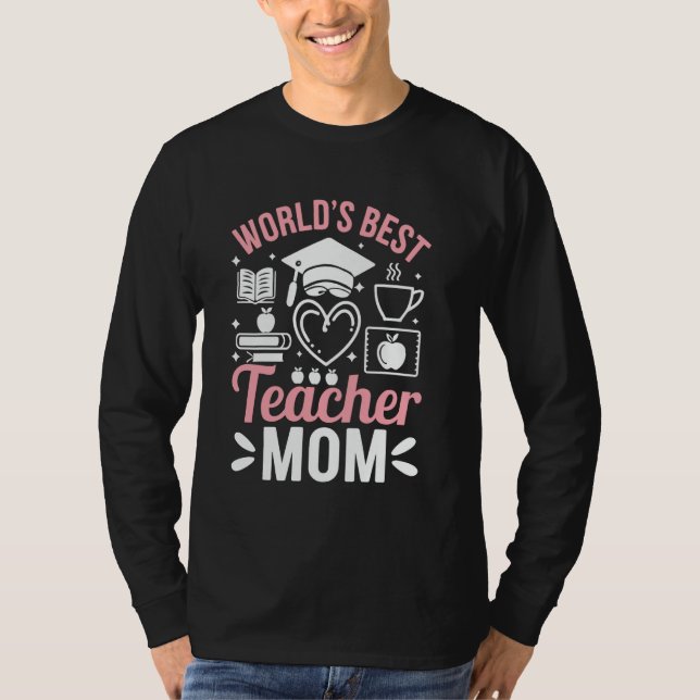 Camiseta Melhor Professora do Mundo Mãe (Frente)