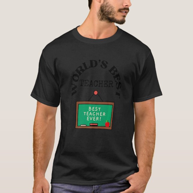 Camiseta Melhor Professora do Mundo, Presente para Professo (Frente)