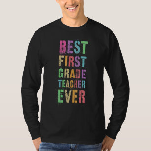 Camiseta Melhor Professora do Primeiro Grau Ensinando Appre