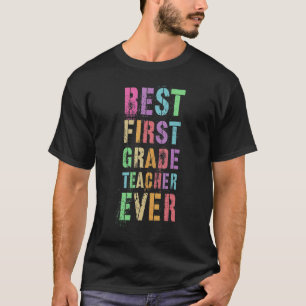 Camiseta Melhor Professora do Primeiro Grau Ensinando Appre