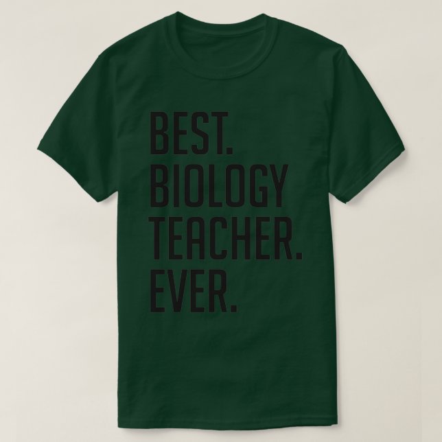 Camiseta Melhor Professora Em Biologia Dia 14 (Frente do Design)