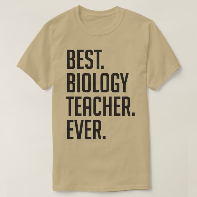 Camiseta Melhor Professora Em Biologia Dia 20 (Frente do Design)