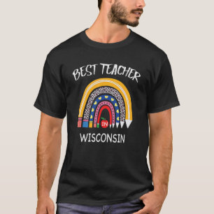 Camiseta Melhor Professora Em Wisconsin Apreciação De Profe