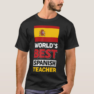Camiseta Melhor Professora Espanhola do Mundo