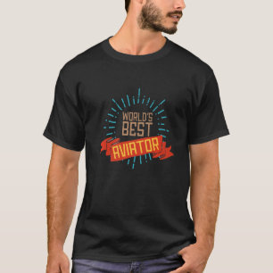 Camiseta Melhor profissional de aviador do mundo