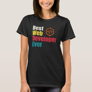 Camiseta Melhor Programador de Site de Desenvolvedor Web Co