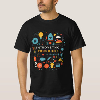 Camiseta Melhor Progresso de Introversão à Venda, Design Di