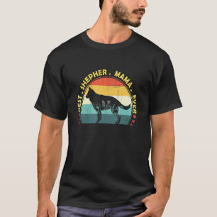 Camiseta Melhor Proprietária de Cachorro Mãe Pastor Alemão 