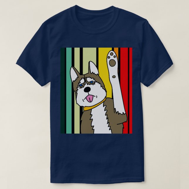 Camiseta Melhor Proprietário De Cachorro Retroativo De Todo (Frente do Design)