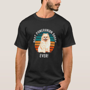 Camiseta Melhor Proprietário De Pet De Pai Pom Pomeraniano 