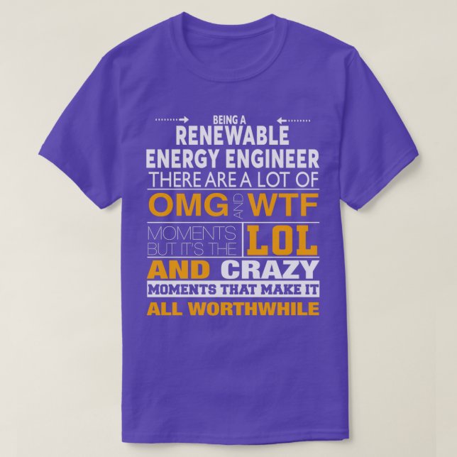 CAMISETA MELHOR RECOLHA DE ENGENHEIROS DE ENERGIA RENOVÁVEI (Frente do Design)
