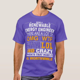 CAMISETA MELHOR RECOLHA DE ENGENHEIROS DE ENERGIA RENOVÁVEI