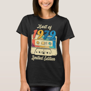 Camiseta Melhor Retrô Da Fita Cassete De 1979 Com 43 Anos D
