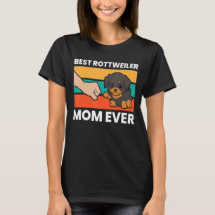 Camiseta Melhor Rottie Mãe Melhor Rottweiler Mãe Nunca