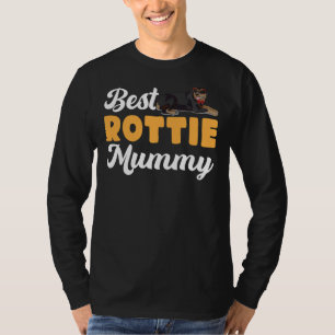 Camiseta Melhor Rottie Mãe Rottweiler Proprietário dos ócul