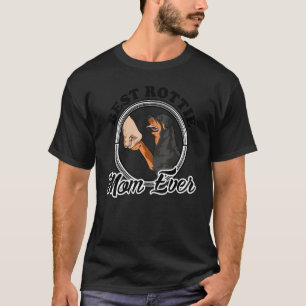 Camiseta Melhor Rottie Mãe Sempre Rottweiler Rottweiler Mãe