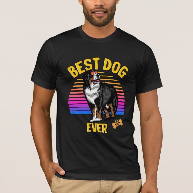 Camiseta Melhor Rua. Bernard Dog Ever Retro (Frente)