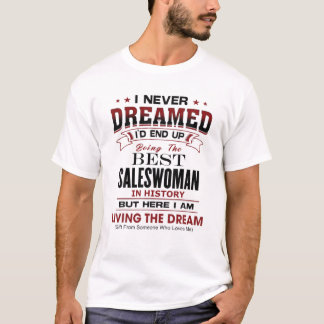 Camiseta Melhor SALESWOMAN Na História Única Gi Novelty