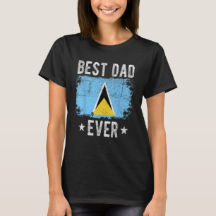Camiseta Melhor Santo Lúcia Flag Santo Pai Lúcia D