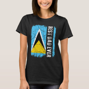 Camiseta Melhor Santo Lucian Pai Já Santo Lucia Flag Padre