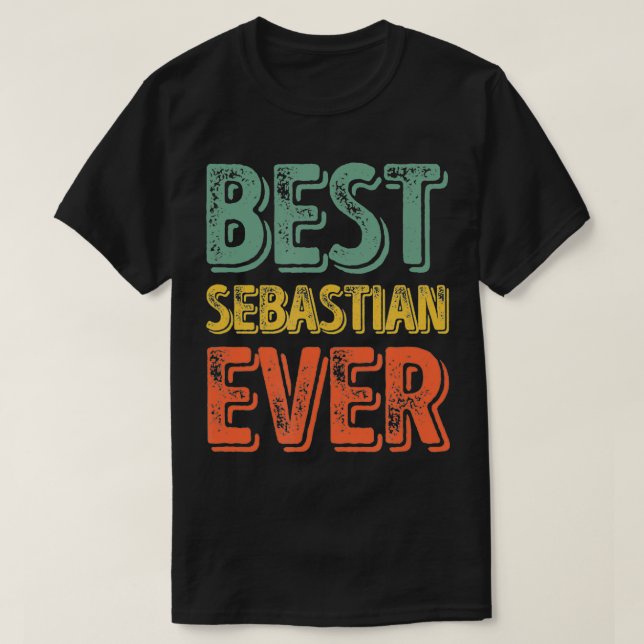 Camiseta Melhor Sebastian Nunca Engraçado Nome Personalizad (Frente do Design)