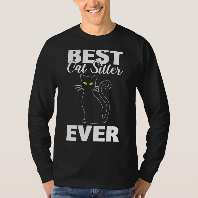 Camiseta Melhor Separador De Gato De Pet Profissional (Frente)