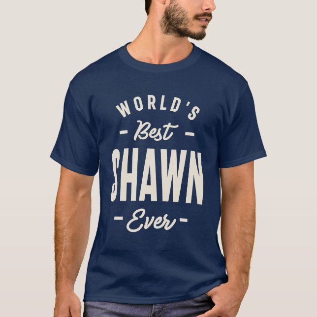 Camiseta Melhor Shawn do Mundo - Nome Shawn (Frente)