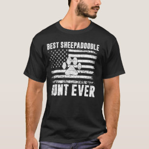 Camiseta Melhor Sheepadoodle Aunt Ever Sheepadoodle