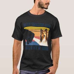 Camiseta Melhor Shetland Sheepdog Shelly Mãe Nunca Cachorro